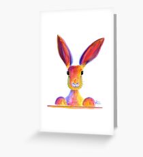 Hare RaBBiT PRiNTS 'SIND NUR HALLO' von Shirley MacArthur Grußkarte