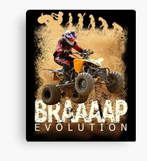 Motocross ATV Quad Bike BRAP Evolution Canvas Print