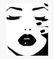 Woman, Girl, Lips print, Fashion art, Fashion print, Scandinavian art, Modern art, Wall art, Print, Minimalistic, Modern Photographic Print