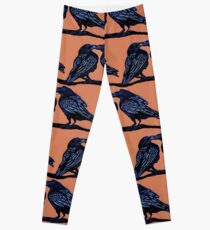 Orange Crows Leggings