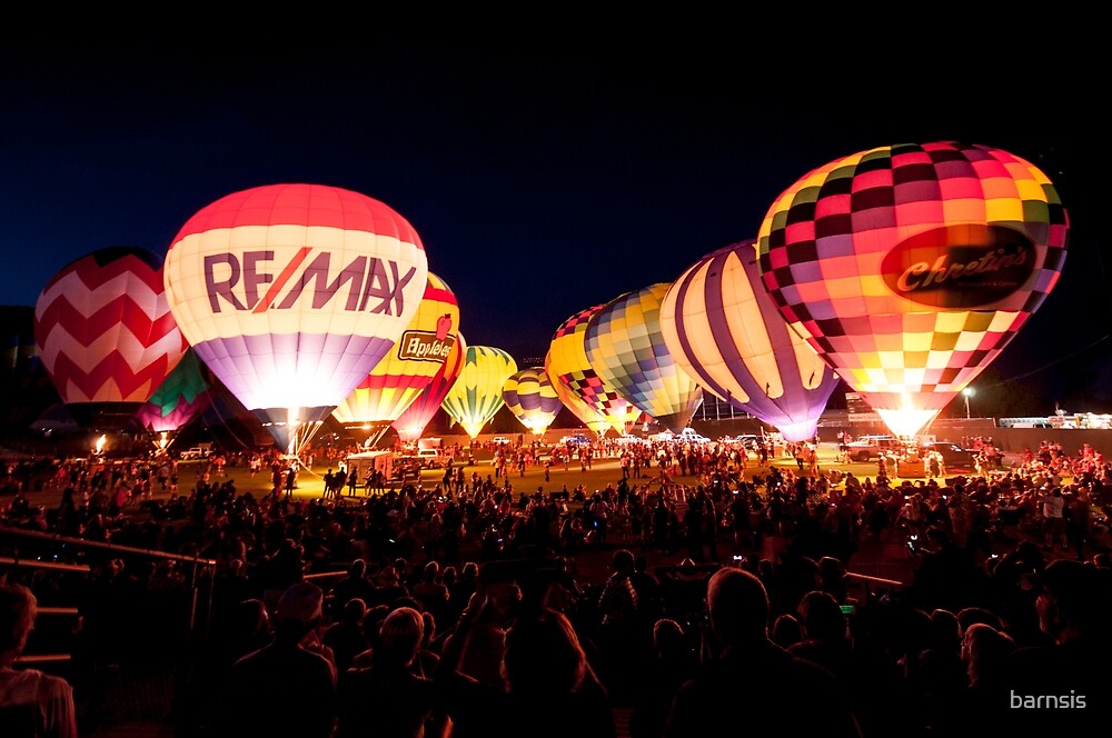 "Yuma Arizona 26 Anual Balloon Festival Balloon Glow" by barnsis
