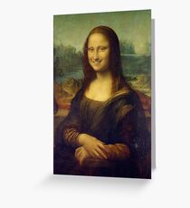 Mona Lisa Smile Greeting Card