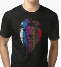 BJJ Belt Rank Lion Face for Jiu Jitsu Tri-blend T-Shirt