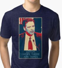 "Lordy, I hope there are tapes" - James Comey Tri-blend T-Shirt