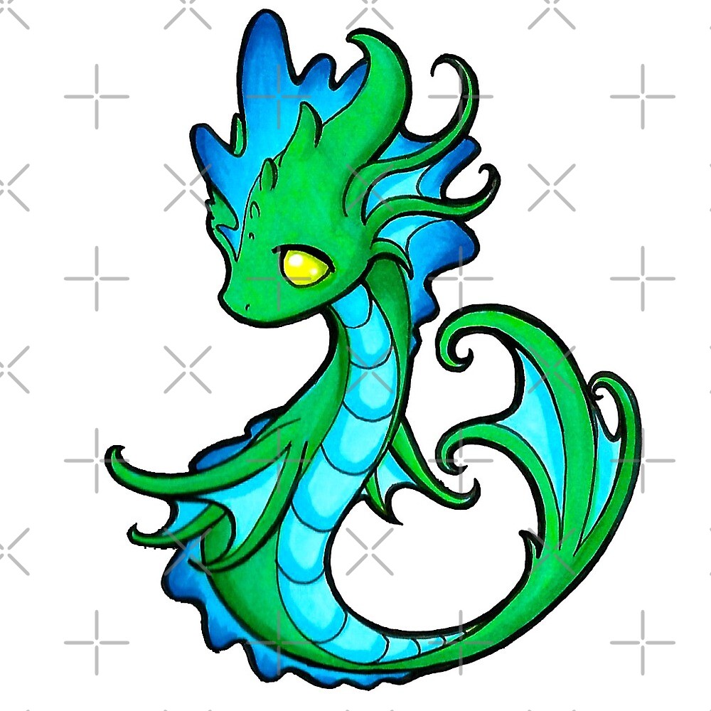 "Water Dragon" by Rebecca Golins | Redbubble