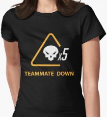 mercy team mate down Women's Fitted T-Shirt