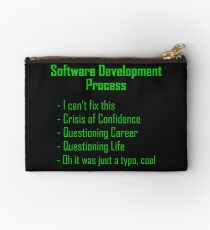 Software Development Humour - Green Design Studio Pouch