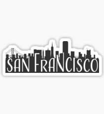 skyline silhouette - san francisco Sticker