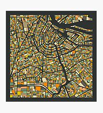 AMSTERDAM MAP Fotodruck
