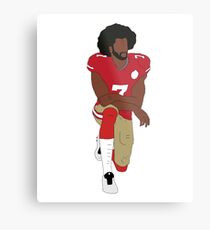 Colin Kaepernick kniend Metalldruck