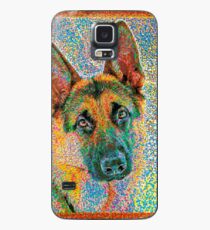 Bunter Schäferhund Hülle & Klebefolie für Samsung Galaxy