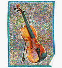 Bunte Violine Poster