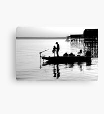 Fishing with Daddy Canvas Print
