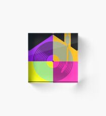 House Music Acrylic Block