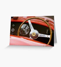 Ferrari Cockpit Greeting Card
