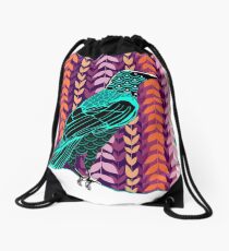 Wild Raven Drawstring Bag