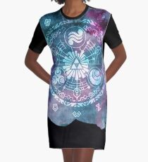 Zelda Skyward Gate Sword of Time Graphic T-Shirt Dress