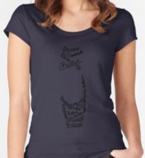 Camiseta entallada de cuello redondo Pointe Shoe Ballet Shirt