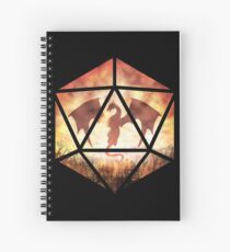 Feuerdrache D20 Spiralblock
