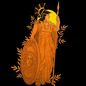 Athena - Ancient Greek Mythology Sticker for Sale by just-being-you