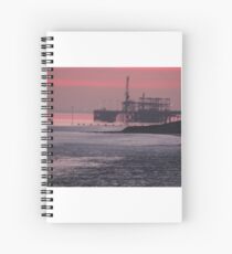 Red sky at night by alex Gowing Cumber Spiral Notebook