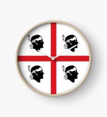 Flag of Sardinia Clock