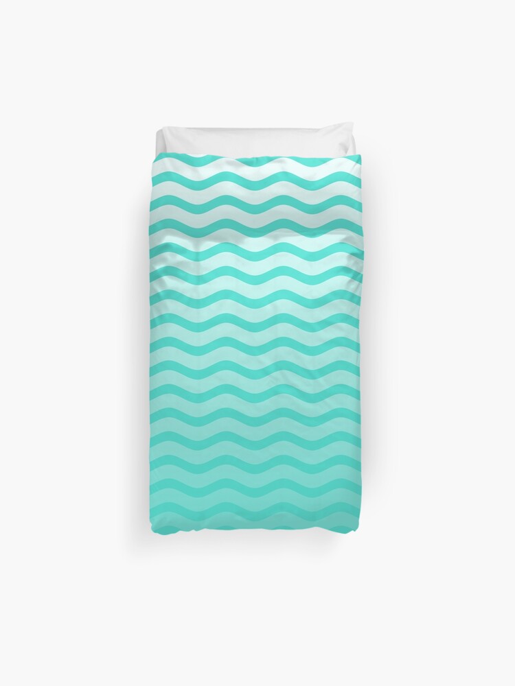 Turquoise Tropical Faded Ombre Shaded Ocean Blue Green Sea Chevron