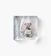 Live, Laugh and Love Bear Acrylic Block
