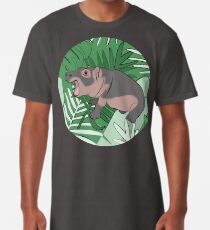 Fiona the Hippo Tropical Background Long T-Shirt