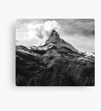 Black & White Mountains Canvas Print
