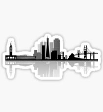 San Francisco Bay skyline Sticker