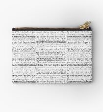 Quotes - Collection of Young Adult Book Quotes Studio Pouch