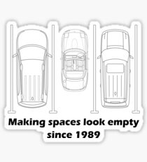 MX-5 making spaces look empty since 1989 Sticker
