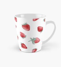 watercolor strawberry pattern Tall Mug
