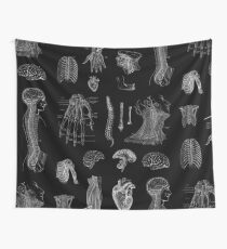 Vintage Anatomy Print Wall Tapestry