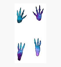 Galactic Guinea Pig Paw Prints Photographic Print