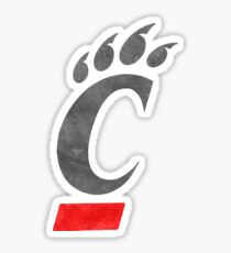 University of Cincinnati Watercolor C Paw Sticker