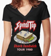 Spinal Tap - Shark Sandwich Tour 1980 Women's Fitted V-Neck T-Shirt