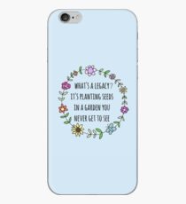 hamilton legacy quote design iPhone Case