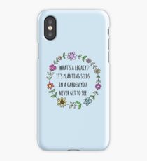 hamilton legacy quote design iPhone Case/Skin