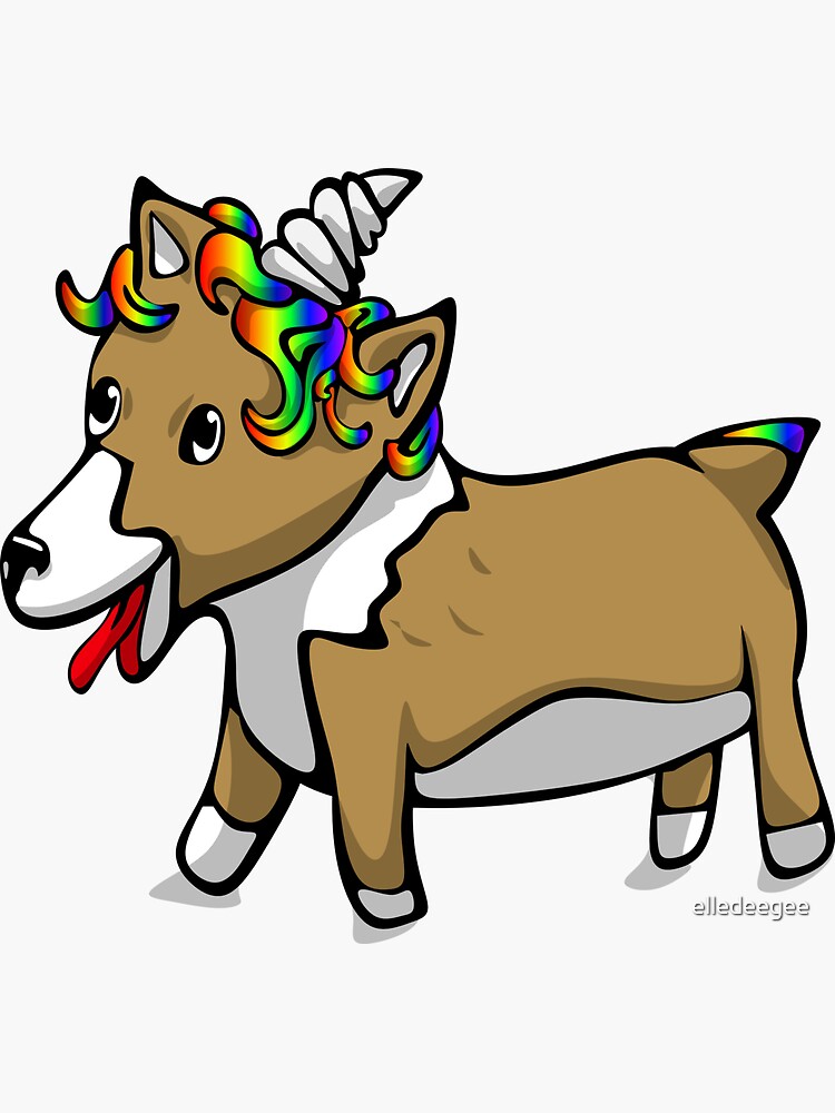 Corgicorn by elledeegee