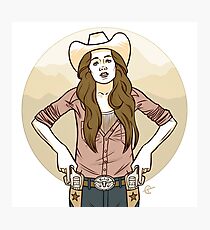Cowgirl Photographic Print