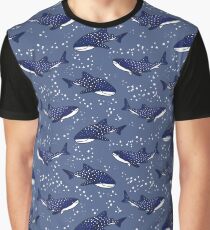Starry Whale Sharks (Dark version) Graphic T-Shirt