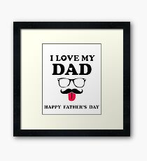 Father's Day T -Shirt Framed Print