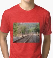 Track Into The Mountain Tri-blend T-Shirt