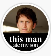 this man ate my son Sticker