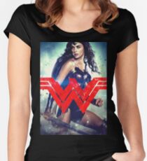 Super Woman Gal Gadot Women's Fitted Scoop T-Shirt