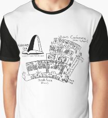 Gateway Con, Black Map & Logo Graphic T-Shirt