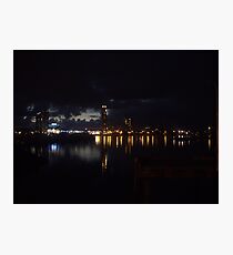 Surfers at Night Photographic Print