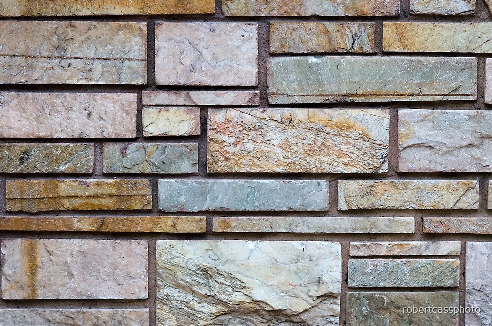 Stone wall - Close up by robertcassphoto